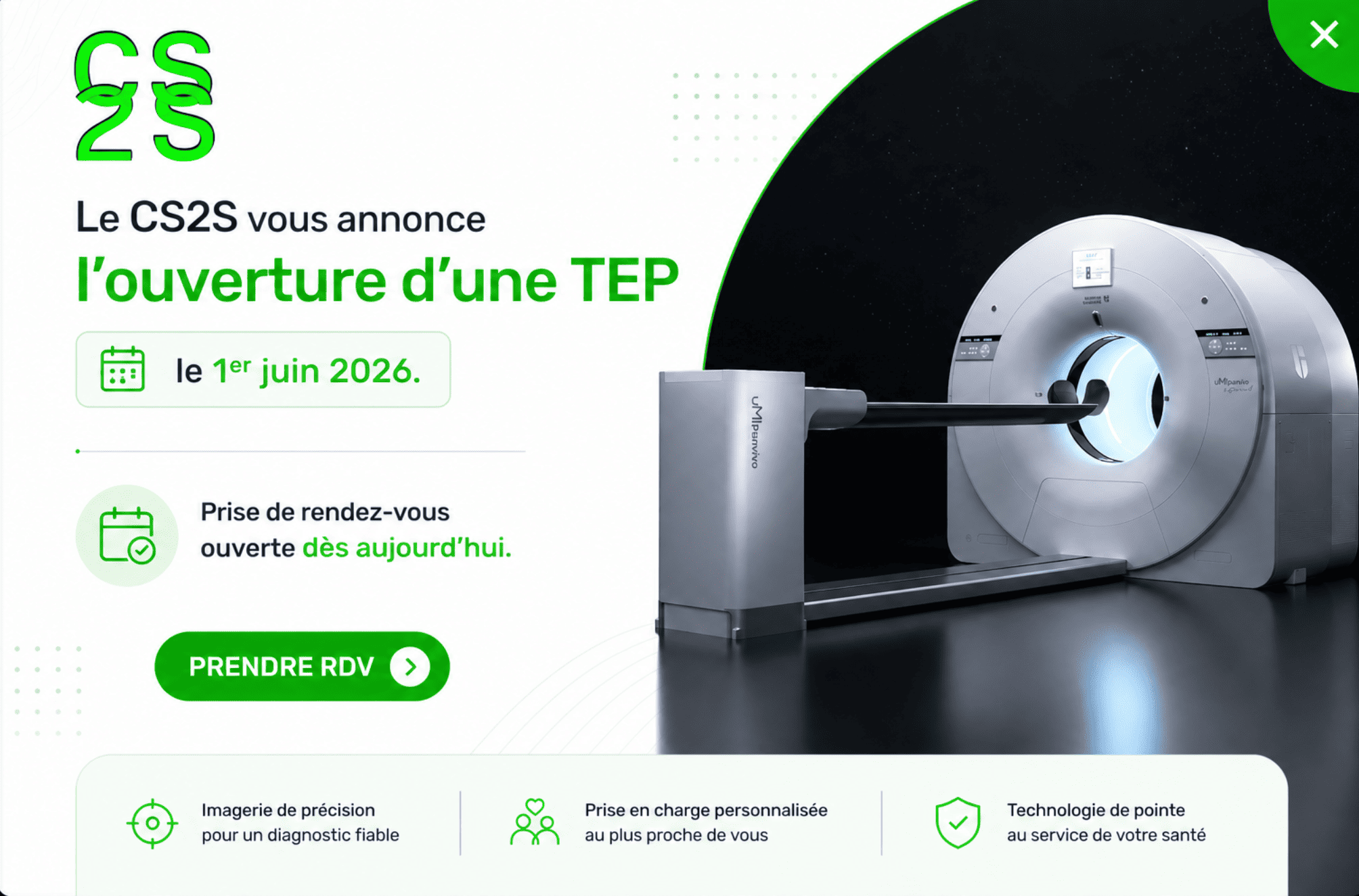 Prendre rendez-vous TEP